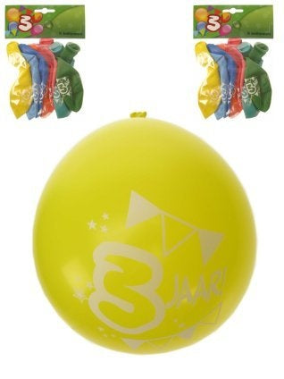 e-carnavalskleding-SYK Leeftijd ballonnen 3 jaar