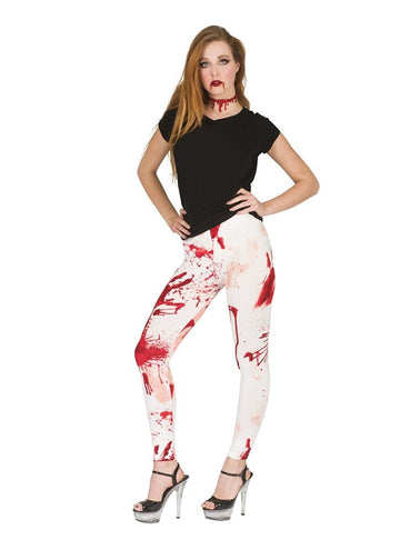 e-carnavalskleding-SYK Legging met bloedspetters