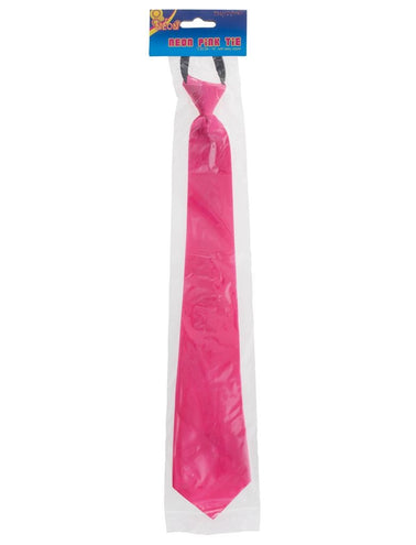 e-carnavalskleding-SYK Leuke neon roze stropdas
