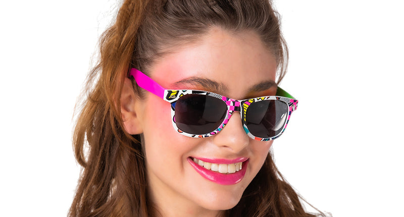 e-carnavalskleding-SYK Leuke zonnebril PopArt