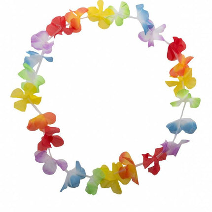 e-carnavalskleding-SYK Luau bloemenkrans multi kleuren