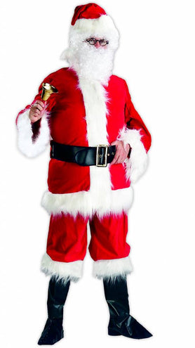 e-carnavalskleding-SYK Luxe kerstman pak rood