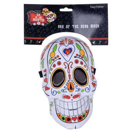 e-carnavalskleding-SYK Masker dia de los muertos fleurig