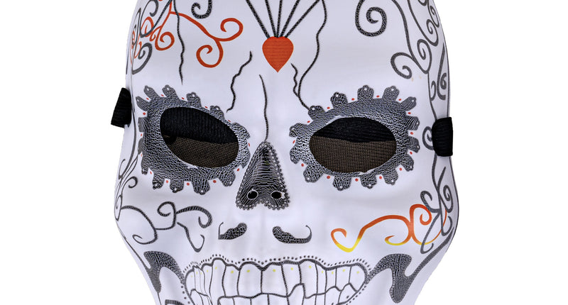 e-carnavalskleding-SYK Masker dia de los muertos kleurrijk