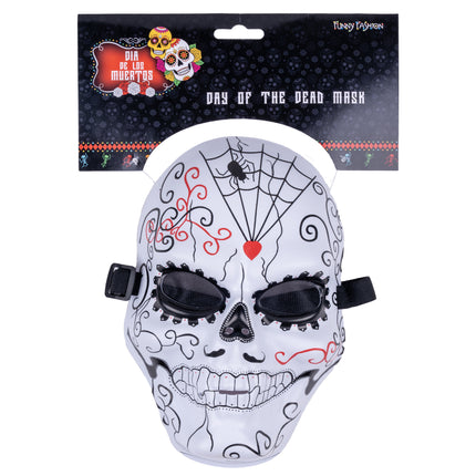 e-carnavalskleding-SYK Masker dia de los muertos kleurrijk