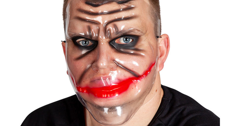 e-carnavalskleding-SYK Masker Evil Prankster transparant