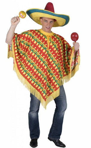 e-carnavalskleding-SYK Mexicaanse Poncho Amigo