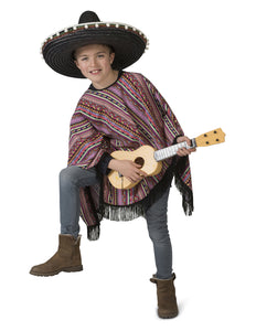 e-carnavalskleding-SYK Mexicaanse poncho Pedro kinderen