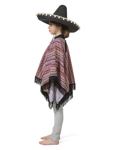 e-carnavalskleding-SYK Mexicaanse poncho Pedro kinderen