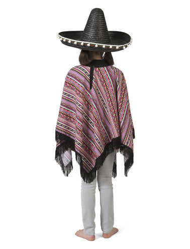 e-carnavalskleding-SYK Mexicaanse poncho Pedro kinderen
