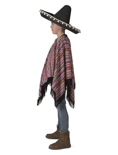 e-carnavalskleding-SYK Mexicaanse poncho Pedro kinderen