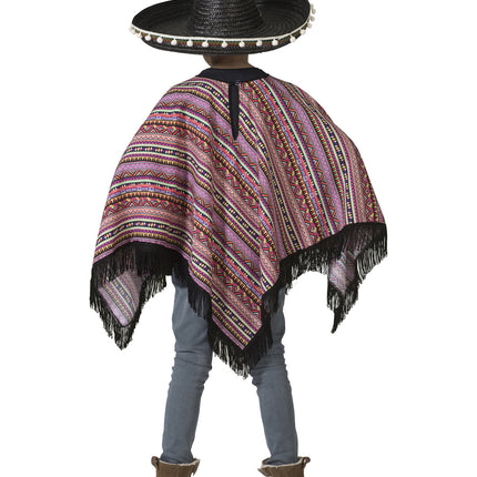 e-carnavalskleding-SYK Mexicaanse poncho Pedro kinderen