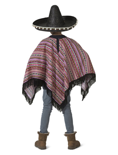 e-carnavalskleding-SYK Mexicaanse poncho Pedro kinderen