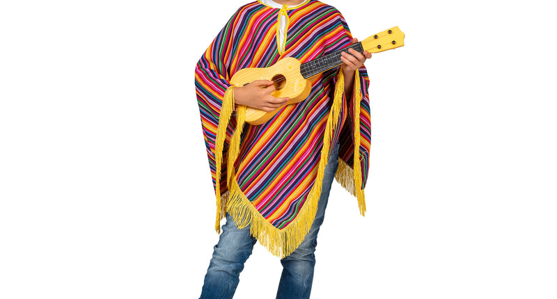 e-carnavalskleding-SYK Mexicaanse poncho Tequila kinderen