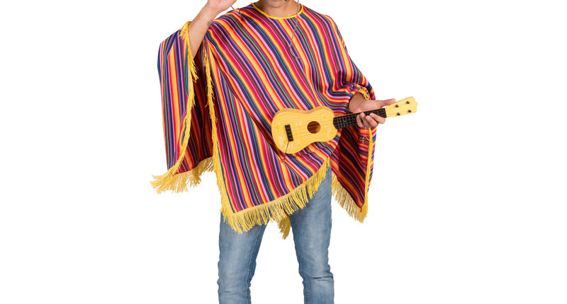 e-carnavalskleding-SYK Mexicaanse Poncho Tequila Sunrise