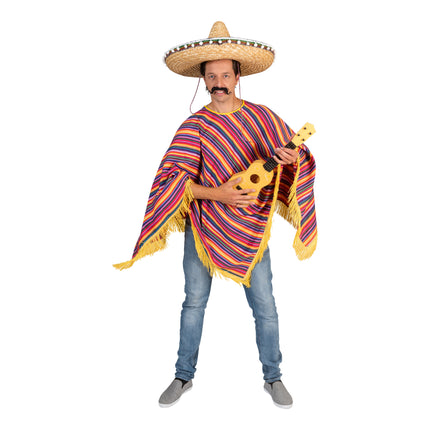 e-carnavalskleding-SYK Mexicaanse Poncho Tequila Sunrise