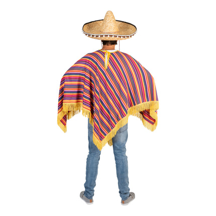 e-carnavalskleding-SYK Mexicaanse Poncho Tequila Sunrise