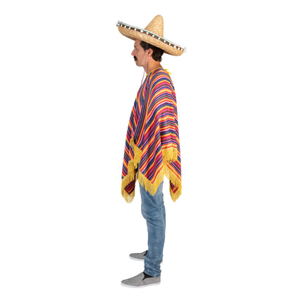 e-carnavalskleding-SYK Mexicaanse Poncho Tequila Sunrise