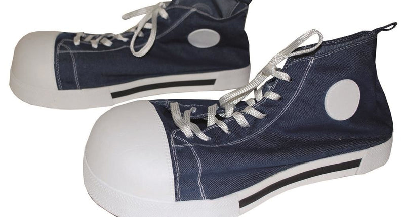 e-carnavalskleding-SYK Mooie blauwe clown- schoenen