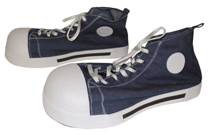 e-carnavalskleding-SYK Mooie blauwe clown- schoenen