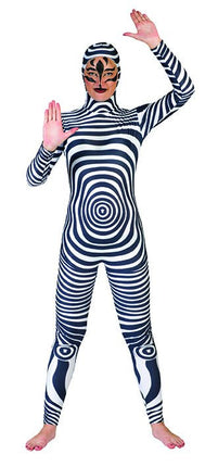 e-carnavalskleding-SYK Mooie zebra catsuit kostuum