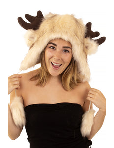 e-carnavalskleding-SYK Muts pluche luxe Eland