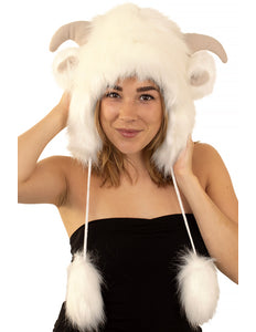 e-carnavalskleding-SYK Muts pluche luxe geit