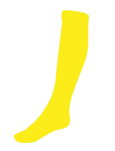 e-carnavalskleding-SYK Neon gele kniekousen 60cm