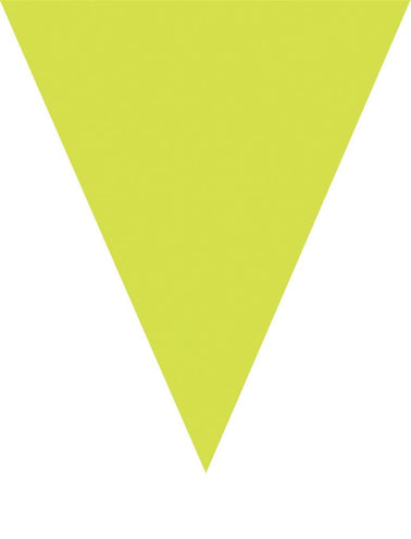 e-carnavalskleding-SYK Neon groene vlaggenlijn slinger 5mtr.