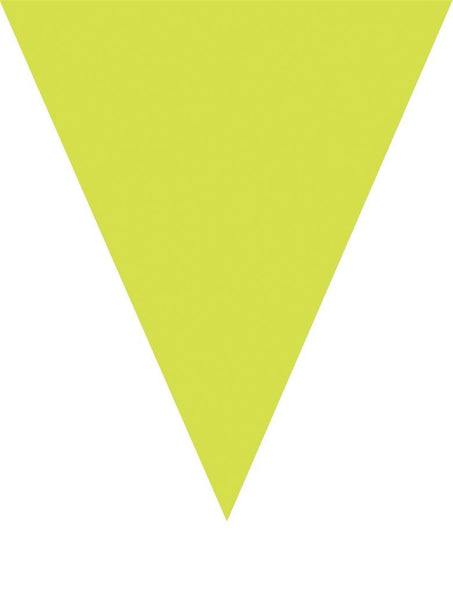 e-carnavalskleding-SYK Neon groene vlaggenlijn slinger 5mtr.