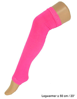 e-carnavalskleding-SYK Neon roze beenwarmers 60cm