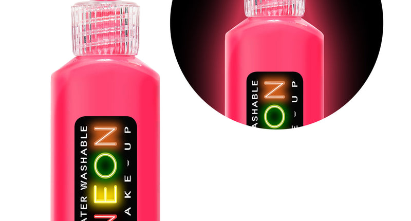 e-carnavalskleding-SYK Neon roze make up op waterbasis