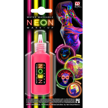 e-carnavalskleding-SYK Neon roze make up op waterbasis