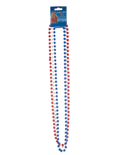 e-carnavalskleding-SYK Nep parelketting rood wit blauw