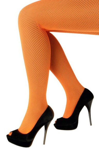 e-carnavalskleding-SYK Netpanty fluo oranje one size
