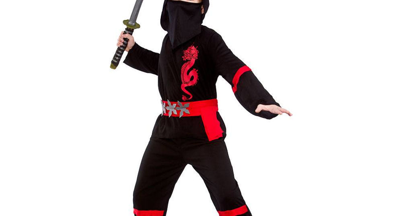 e-carnavalskleding-SYK Ninja pak power zwart
