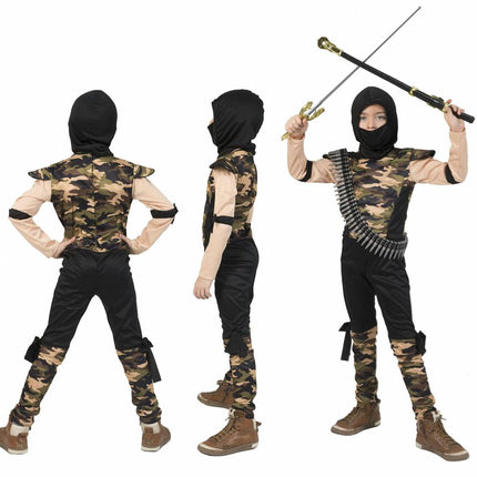 e-carnavalskleding-SYK Ninja soldaten pakje Teun