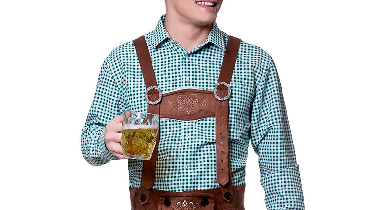 e-carnavalskleding-SYK Oktoberfeest blouse groen geruit