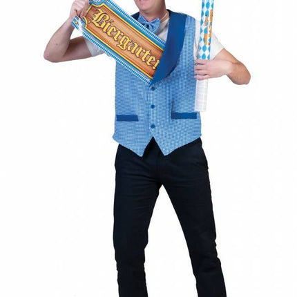 e-carnavalskleding-SYK Oktoberfest gillet heren blauw wit