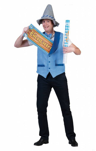 e-carnavalskleding-SYK Oktoberfest gillet heren blauw wit