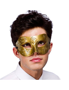 e-carnavalskleding-SYK Oogmasker Rome in goud