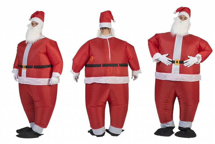 e-carnavalskleding-SYK Opblaasbaar Kerstman pak Santa