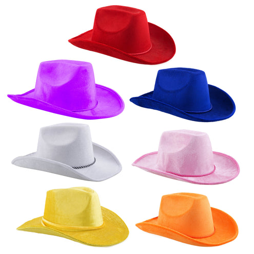 e-carnavalskleding-SYK Paarse cowboyhoed