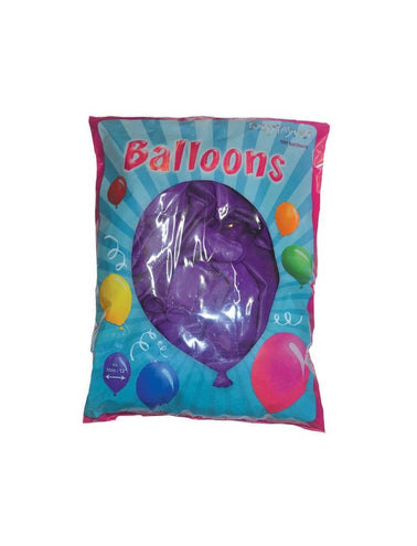 e-carnavalskleding-SYK Paarse latex  ballonnen 100st.