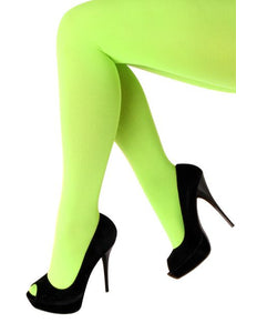 e-carnavalskleding-SYK Panty 60 den microfiber fluor groen one size