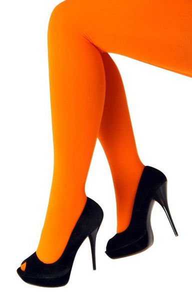 e-carnavalskleding-SYK Panty 60 den microfiber fluor oranje one size
