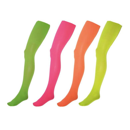 e-carnavalskleding-SYK Panty neon roze dames