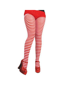 e-carnavalskleding-SYK Panty Pipi rood wit gestreept