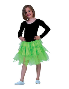 e-carnavalskleding-SYK Petticoat neon groen Lili kind