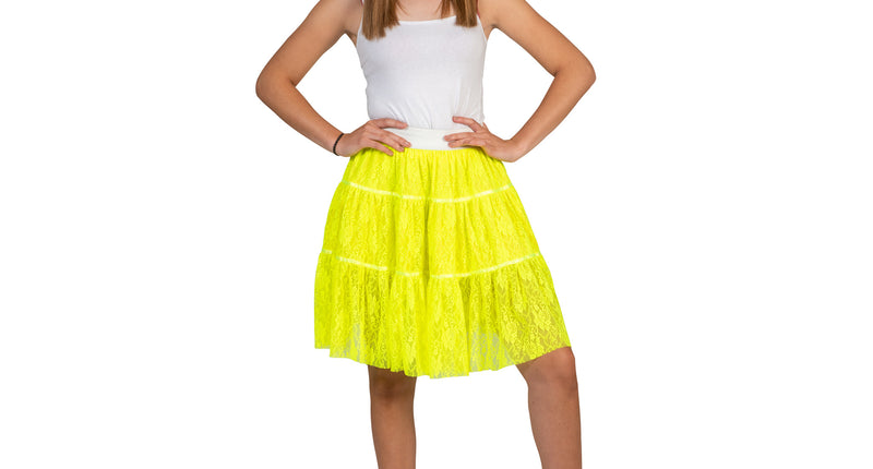 e-carnavalskleding-SYK Petticoat Nina neon geel
